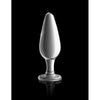 Icicles No 26 Glass Butt Plug - Clear Glass Anal Toy for Men and Women - Sensual Pleasure for Backdoor Delights - Adult Naughty Store