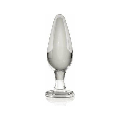 Icicles No 26 Glass Butt Plug - Clear Glass Anal Toy for Men and Women - Sensual Pleasure for Backdoor Delights - Adult Naughty Store