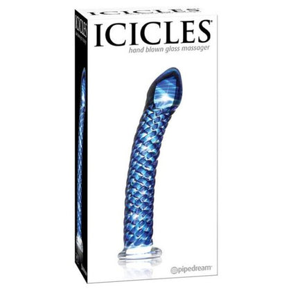 Icicles No 29 Textured Glass Dildo - Luxurious Hand-Blown Pleasure Wand for Women - Sensual Stimulation, Hypoallergenic, Nonporous - Clear - Adult Naughty Store