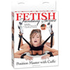 Fetish Fantasy Position Master With Cuffs - Ultimate Adjustable Bondage Restraint System for Couples - Model X12 - Unisex - Full Body Pleasure - Black - Adult Naughty Store