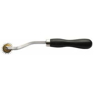 Deluxe Fetish Fantasy Wartenberg Wheel - Sensory Stimulation Pinwheel Toy for Couples - Model: FW-100 - Unisex - Intense Pleasure for All Areas - Stainless Steel - Silver - Adult Naughty Store