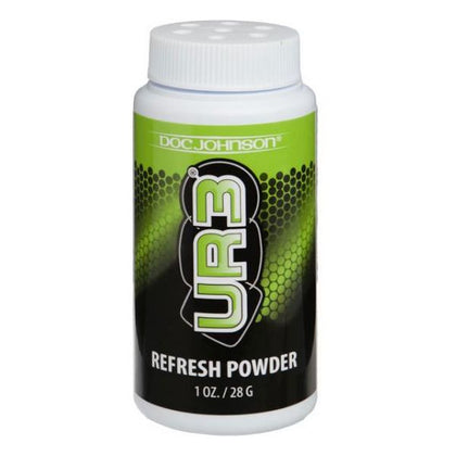 UR3 Refresh Powder 1oz Shaker - Care and Revitalize Your UR3 Sex Toys - Model UR3-RP1 - For All Genders - Enhances Sensations and Longevity - White