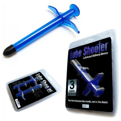 Introducing the Lube Shooter Blue (3pk): The Ultimate Personal Lubricant Applicator for Precise Pleasure