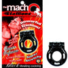 Macho Stallions Vibrating Cock Ring - Model MS-VR01 - Male Pleasure - Black - Adult Naughty Store