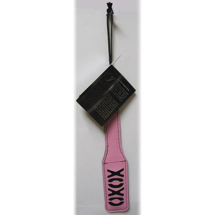 Sex And Mischief XOXO Paddle Pink 12 Inches - Premium Vinyl Spanking Toy for Pleasurable Impact Play, Model XOXO-12, Suitable for All Genders, Intensify Sensations with a Pink Paddle