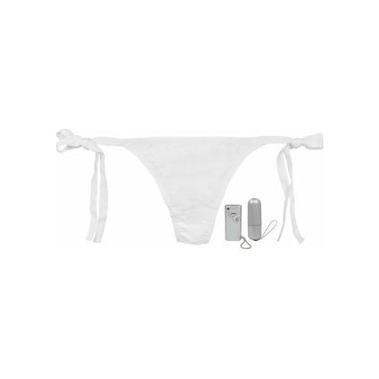 Introducing the SensaLuxe Vibro Panty White: Women's 10-Function Vibrating Bikini Underwear (Model VP-10W) - Ultimate Pleasure in a Stylish Package! - Adult Naughty Store