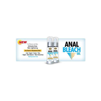 Body Action Anal Bleach Gel 1oz - Intimate Skin Lightening for Men and Women - Safe for Anus, Vagina, Penis, Scrotum, Nipples, and Underarms - Hydroquinone Free