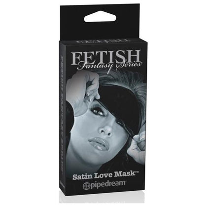 Fetish Fantasy Ltd. Ed. Satin Love Mask - Sensual Blindfold for Enhanced Pleasure, Model LS-2000, Unisex, for Heightened Sensory Awareness, Black - Adult Naughty Store