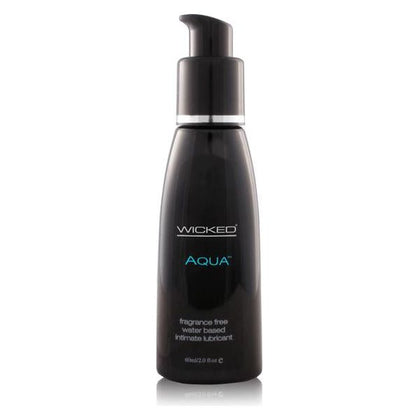 Wicked Sensual Care Aqua Fragrance Free Water-Based Lubricant 2oz - Model: Aqua-2oz, Gender: Unisex, For Enhanced Pleasure and Comfort, Transparent - Adult Naughty Store