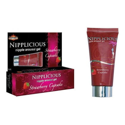 Nipplicious Strawberry 1oz Tube - Sensational Arousal Gel for Nipple Stimulation and Pleasure - Intensifies Sensations, Boosts Blood Flow - Unisex - Strawberry Flavored - Adult Naughty Store