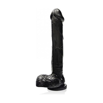 PleasurePro Deluxe 9-Inch Realistic Dildo with Suction Cup - Black - Adult Naughty Store