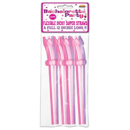 Hott Products Bachelorette Party Pecker Straws Assorted Colors 10 Pack - Fun and Flirty Adult Party Accessories for a Memorable Celebration! - Adult Naughty Store