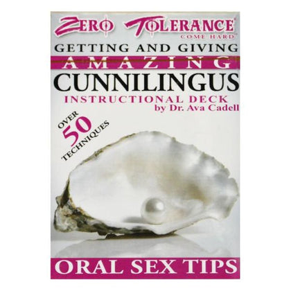 Zero Tolerance Toys Cunnilingus Cards - Expert Techniques for Mind-Blowing Oral Pleasure (52 Explicit Techniques)