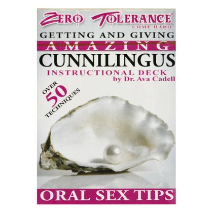 Zero Tolerance Toys Cunnilingus Cards - Expert Techniques for Mind-Blowing Oral Pleasure (52 Explicit Techniques) - Adult Naughty Store