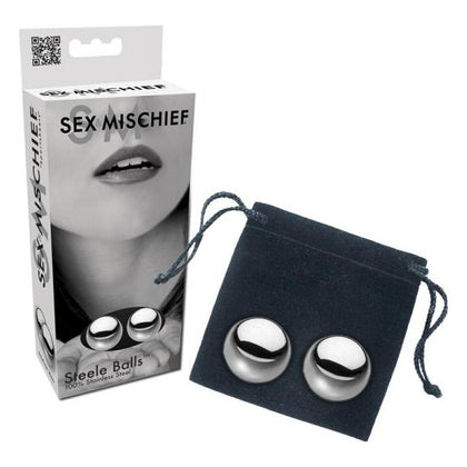 Sex Mischief Stainless Steel Balls - Pleasure Enhancing Kegel Exercise Balls for Women - Model SM-1001 - Silver Color - Adult Naughty Store