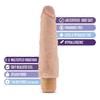 Blush Novelties Basically Yours Cock Vibe #14 - Realistic 8-Inch Waterproof Vibrator for Men - Beige - Adult Naughty Store