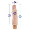 Blush Novelties Basically Yours Cock Vibe #14 - Realistic 8-Inch Waterproof Vibrator for Men - Beige - Adult Naughty Store