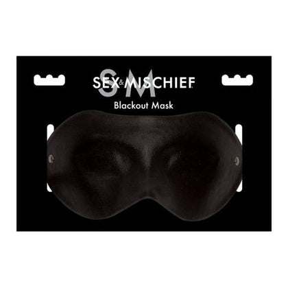 S&M Blackout Mask - Sensory Deprivation Pleasure Accessory - Model X123 - Unisex - Full Face Coverage - Black - Adult Naughty Store