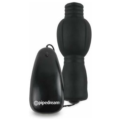 Fetish Fantasy Vibrating Head Teazer Black - Realistic Male Masturbator with Remote Control - Model VT-500 - For Men - Intense Pleasure for the Head - Black