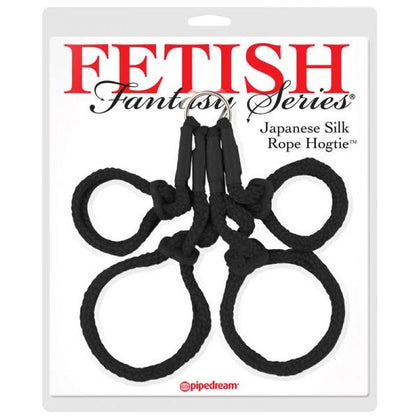 Fetish Fantasy Japanese Silk Rope Hogtie Black - Premium Bondage Restraint for Intense Pleasure and Sensual Exploration - Adult Naughty Store