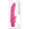 Juicy Jewels Vivid Rose - Phthalate-Free Jelly Multi-Speed Vibrating Dildo for Women - Model JJVR-001 - Pleasure for Vaginal and Clitoral Stimulation - Rose Pink - Adult Naughty Store