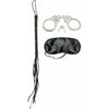 Fetish Fantasy Limited Edition Lovers Fantasy Kit - Beginner's Bondage Set with Metal Handcuffs, Leather Whip, Love Mask - Unleash Your Desires in Style!