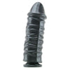 American Bombshell Bunker Buster BB-10 Ribbed Dildo for Intense Pleasure - Gunmetal Gray, Unisex Anal Pleasure Toy - Adult Naughty Store