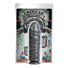 American Bombshell Bunker Buster BB-10 Ribbed Dildo for Intense Pleasure - Gunmetal Gray, Unisex Anal Pleasure Toy