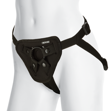 Vac-U-Lock Luxe Harness - Black Neoprene Strap-On Harness for Women and Men, Compatible with All Vac-U-Lock Attachments, Adjustable up to 69