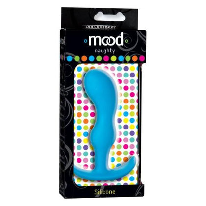 Mood Naughty 2 - Large Blue Silicone Butt Plug for Men and Women - Model MN2-LB-001 - Ultimate Pleasure in a Luxurious Blue Hue - Adult Naughty Store