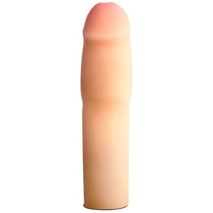 Introducing the Sensa Feel 1.5 Inch Cock Xtender Beige - Premium Male Enhancement Sleeve for Enhanced Pleasure - Adult Naughty Store