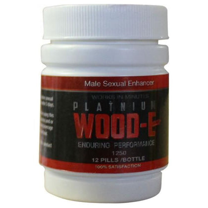 Platinum Wood-E 12 Count Bottle - Male Sexual Performance Enhancer Pills - Bigger Longer Harder - Model E12 - For Men - Intensify Pleasure - Platinum