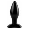 Elegant Pleasures Medium Silicone Plug - Model AP-MSPB01 - Unisex Anal Toy for Sensual Delights - Black - Adult Naughty Store