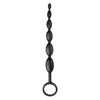 Anal Fantasy First Time Fun Beads Black - Elite Silicone Anal Stimulator for Beginners, Model AF-001, Unisex Pleasure, Intense Sensations, Black - Adult Naughty Store