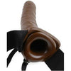 Introducing the Fetish Fantasy 8 inches Hollow Strap On Brown - The Ultimate Pleasure Enhancer for All Genders!