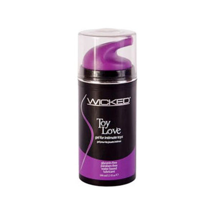 Introducing Wicked Toy Love Lubricant 3.3oz: The Ultimate Gel Lubricant for Enhanced Pleasure with Erotic Toys