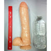 Blush Novelties Hung Rider Hammer Dildo - Model HR-500 Beige - Unleash Intense Pleasure for All Genders - Adult Naughty Store