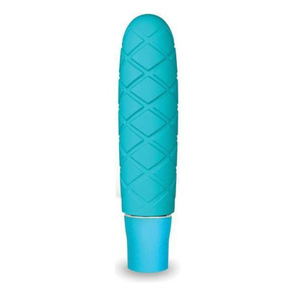 Luxe Cozi Mini 10 Function Silicone Aqua Blue Mini Vibe for Women - Perfect Travel Companion for Foreplay - Adult Naughty Store