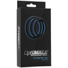 Optimale 3 Silicone C-Ring Set Thin Black - Enhance Size and Pleasure for Men - Adult Naughty Store