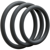 Optimale 3 C-Ring Thin Set Slate - Premium Silicone Cock Rings for Enhanced Pleasure and Performance - Adult Naughty Store