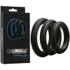 Optimale 3 C Ring Set Thick Black - Premium Silicone Cock Rings for Enhanced Erection and Pleasure - Adult Naughty Store