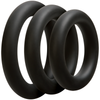 Optimale 3 C Ring Set Thick Black - Premium Silicone Cock Rings for Enhanced Erection and Pleasure - Adult Naughty Store