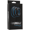 Optimale 3 C-Ring Thick Set Slate - Premium Silicone Cock Rings for Enhanced Pleasure and Performance - Adult Naughty Store