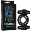 Optimale Silicone Vibrating Double C-Ring Waterproof - Black - Adult Naughty Store