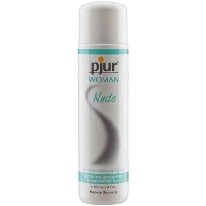 Pjur Woman Nude Waterbased Lube 100ml - Premium Lubricant for Women, Sensitive Skin, Odorless, Tasteless, Preservative-Free