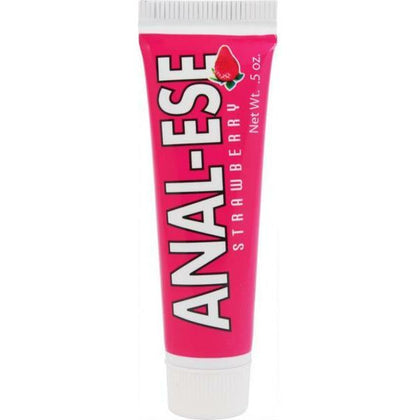 Anal-Ese Strawberry Flavored Desensitizing Anal Gel 0.5oz - Model AEX-1001 - For Enhanced Pleasure and Comfort During Anal Play - Unisex - Delivers Sensual Stimulation - Vivid Red - Adult Naughty Store