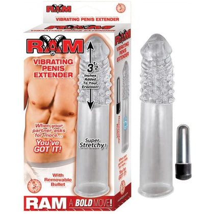 Introducing the Ram Clear Vibrating Penis Extender - Model X1: The Ultimate Pleasure Enhancer for Men