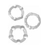 Ram Beaded Cock Rings Clear Pack of 3 - The Ultimate Enhancer for Sustained Pleasure and Control