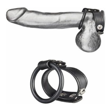 C & B Gear Dual Stamina Ring Black - Adult Naughty Store