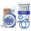 C & B Gear Silicone Cock Ring Set Blue